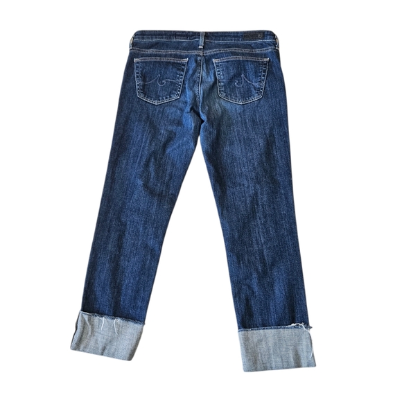 AG Adriano Goldschmied The Stevie Cuff Slim Straight Cuffed Jeans Women's 28 - Picture 2 of 13